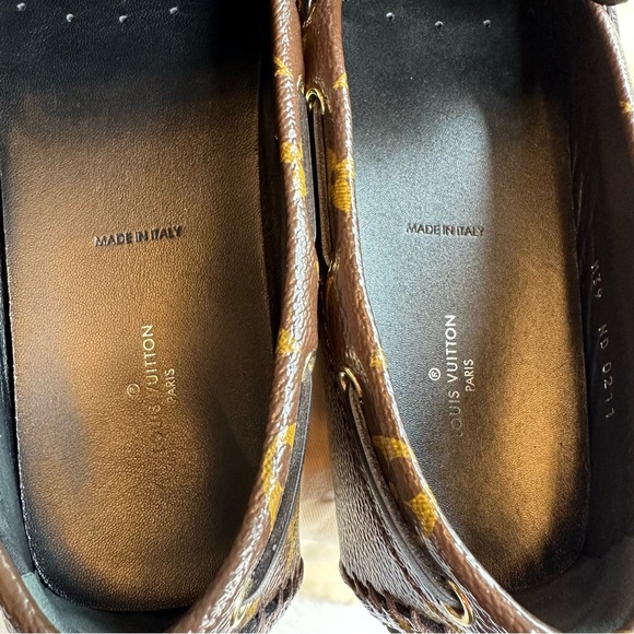 🛍️🛍️ LOUIS VUITTON FULL MONOGRAM FLAT LOAFER MOCCASIN : ITALY - Picture 9 of 11